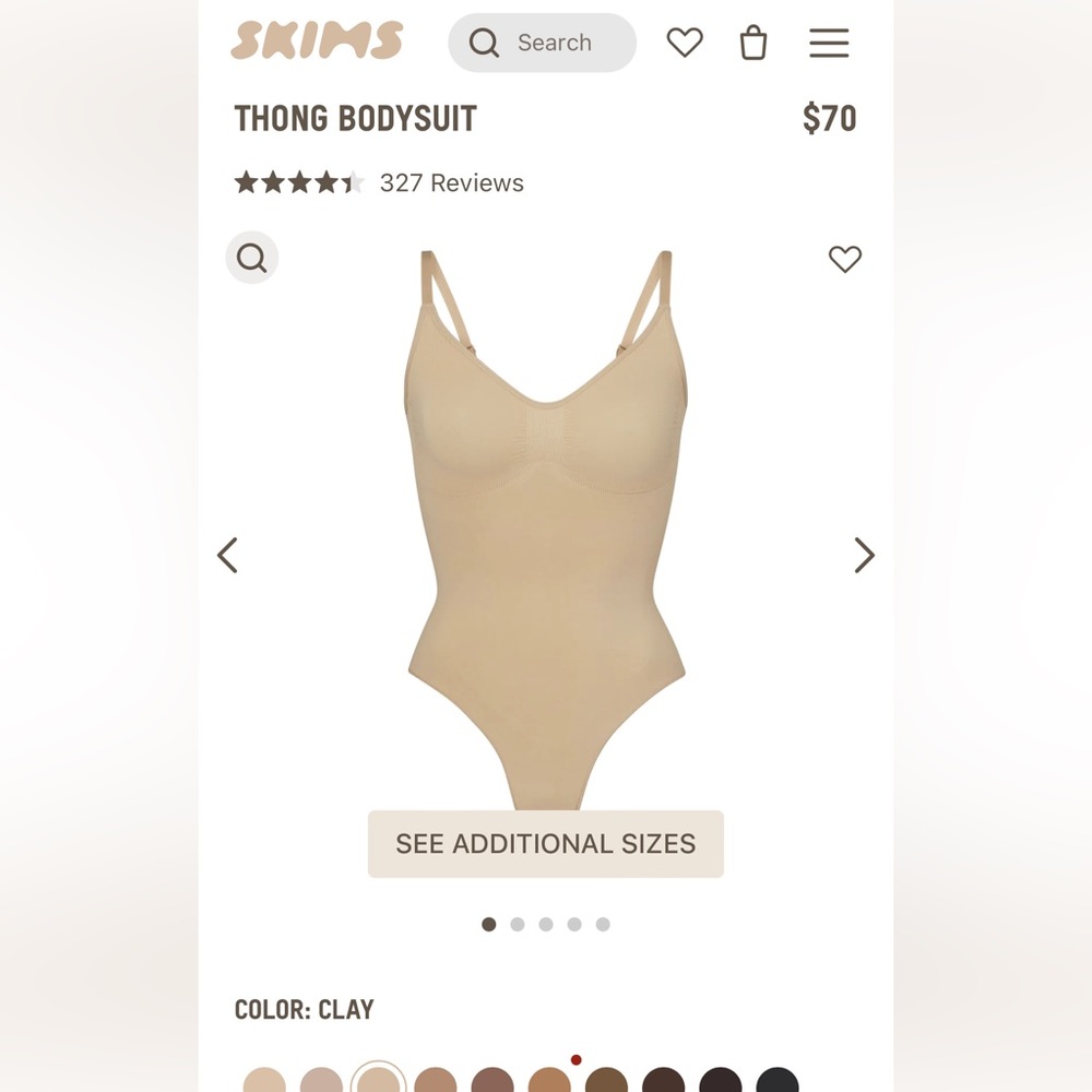 Skims seamless sculpting thong BODYSUIT